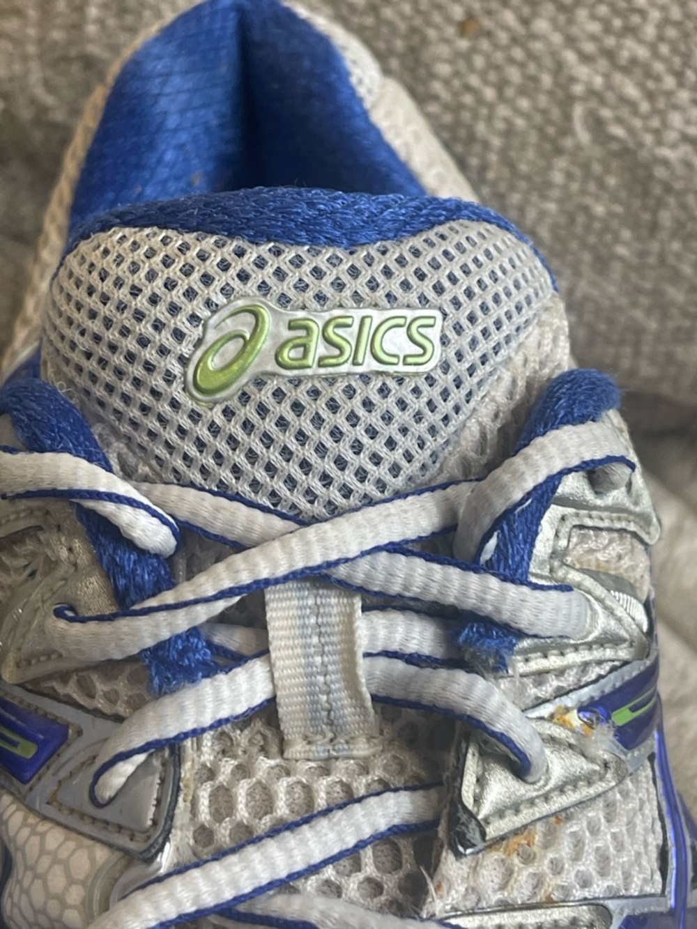 ASICS GEL-NIMBUS Silver Blue Women Size 9.5 Running Shoes - Picture 2 of 8